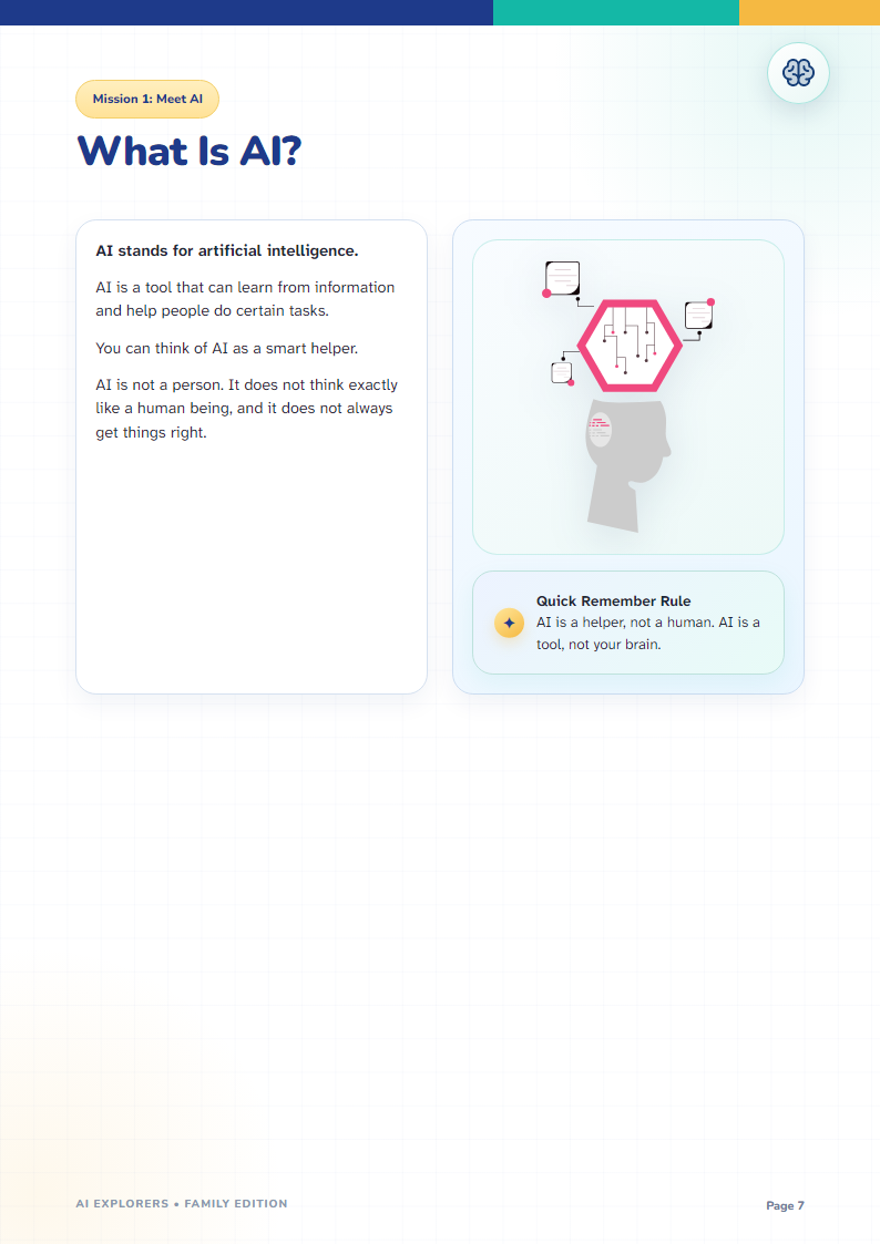 Workbook preview: What is AI lesson
