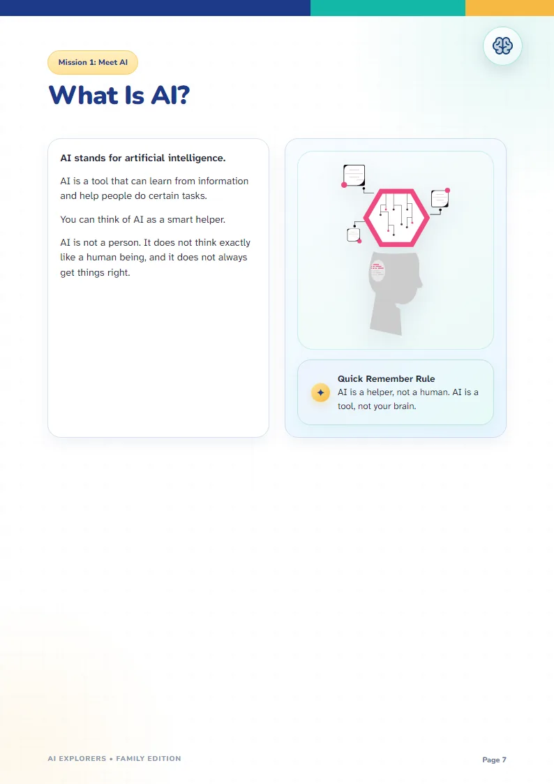 Workbook preview: What is AI lesson