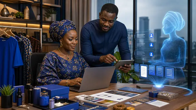 A Nigerian business owner organising a WhatsApp AI knowledge system